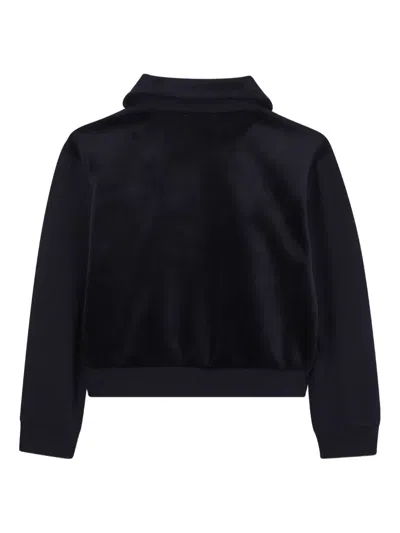 Sonia Rykiel Enfant Collar Zip-up Jacket In Black