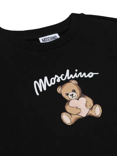 Moschino Teddy Bear-print Sweater In Black