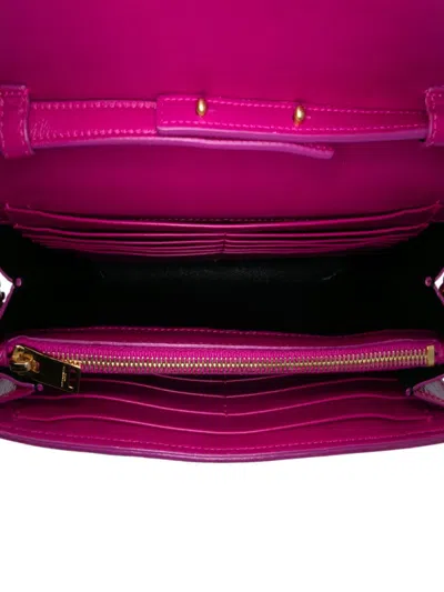 Pre-owned Saint Laurent 2015 Patent Monogram Kate Wallet On Chain Crossbody Bag