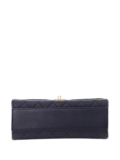 Pre-owned Chanel 2019 Small Quilted Lambskin La Parisienne Flap Satchel