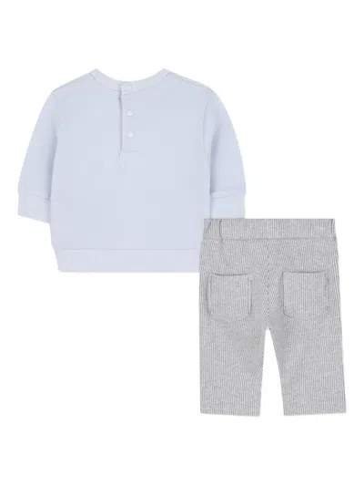 Kenzo Jersey Trousers Set In Blue