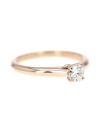Pre-owned Cartier 18k Solitaire 1985 Diamond Ring