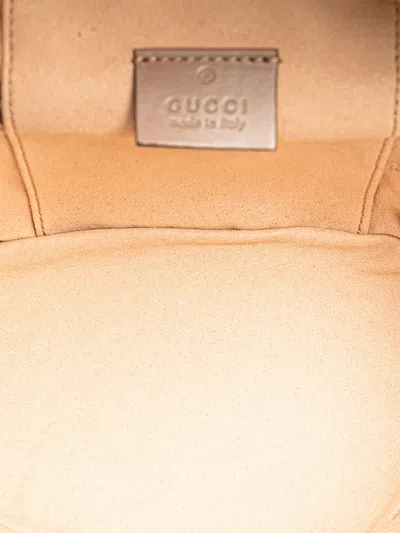 Pre-owned Gucci 2016-2025 Gg Marmont Round Matelasse Leather Backpack