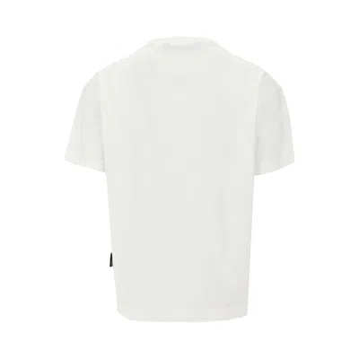 Palm Angels White T-shirt With Frontal Logo In White