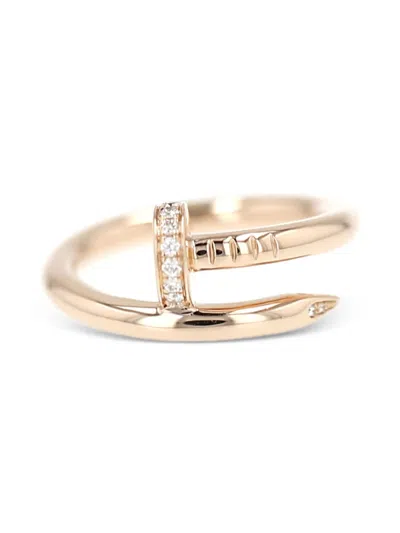 Pre-owned Cartier 18kt Rose Gold Juste Un Clou Diamond Ring