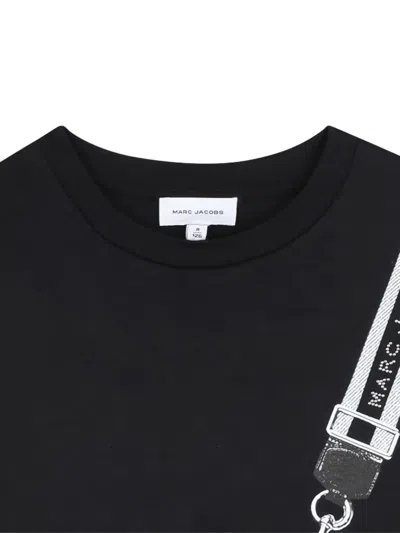 Marc Jacobs Snapshot Bag-print Mini Dress In Black