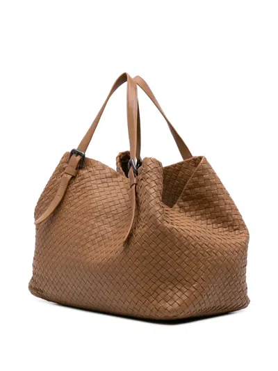 Pre-owned Bottega Veneta 2012-2025 Large Nappa Intrecciato Cesta Tote Bag