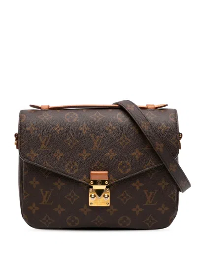 Pre-owned Louis Vuitton 2020 Monogram Pochette Metis Satchel