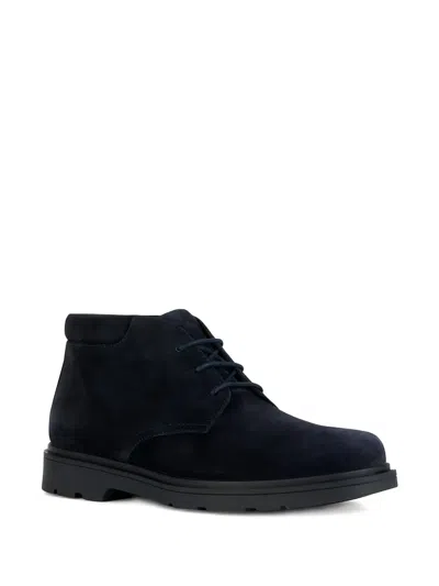 Geox Lace-up Suede Boots In Multi