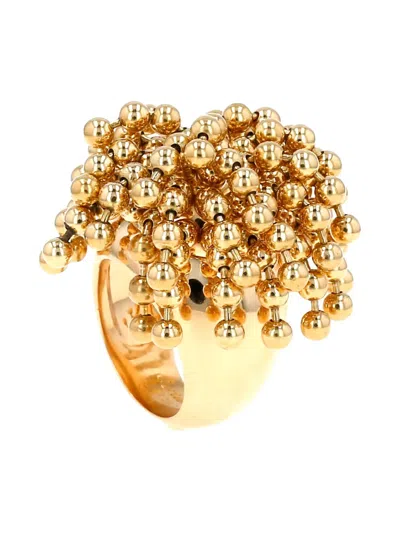 Pre-owned Cartier 18k Perruque Beaded Ring