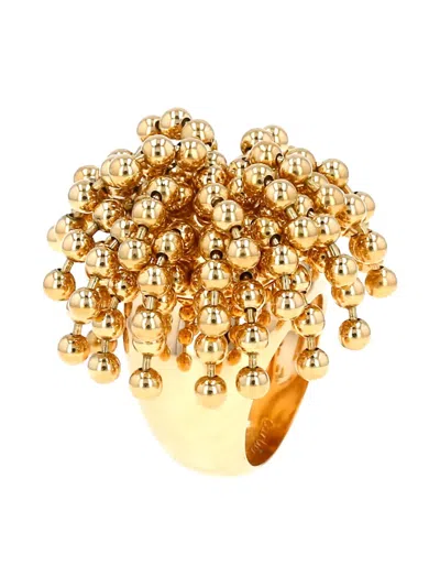 Pre-owned Cartier 18k Perruque Beaded Ring