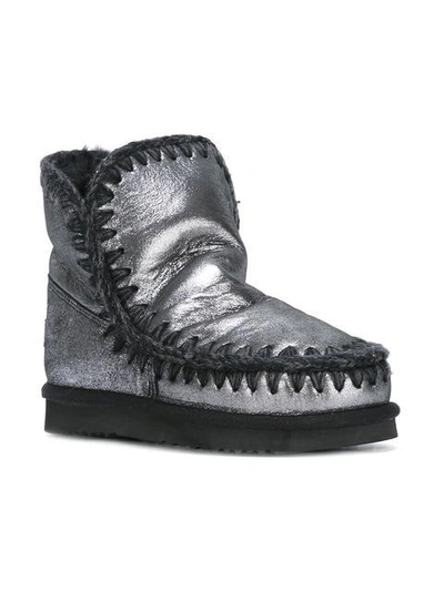 Shop Mou 'eskimo 18' Boots - Metallic