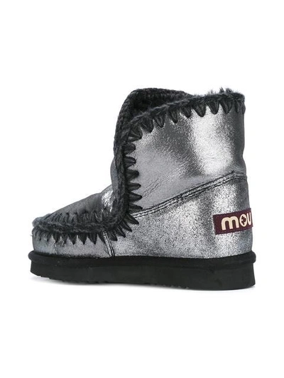 Shop Mou 'eskimo 18' Boots - Metallic