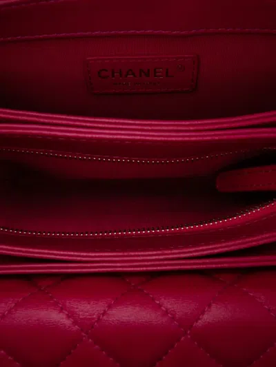 Pre-owned Chanel 2016-2017 Small Quilted Lambskin Citizen Chic Flap Satchel
