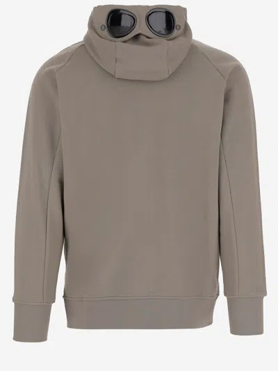 C.p. Company Cotton Sweatshirt With Adjustable Goggle Hood