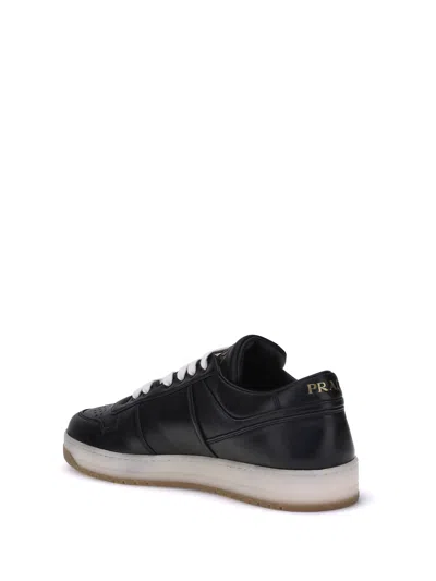 Prada Men Downtown Sneakers In Black
