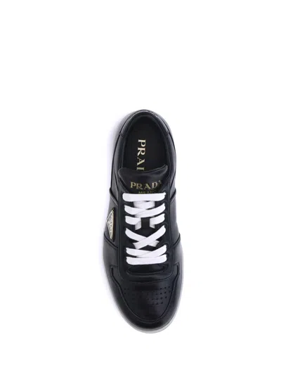 Prada Men Downtown Sneakers In Black