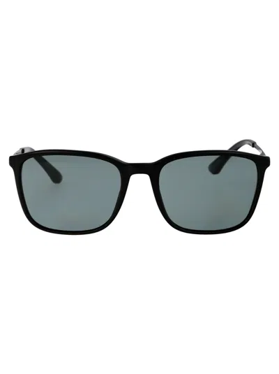 Giorgio Armani Black Acetate Sunglasses