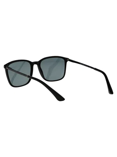 Giorgio Armani Black Acetate Sunglasses