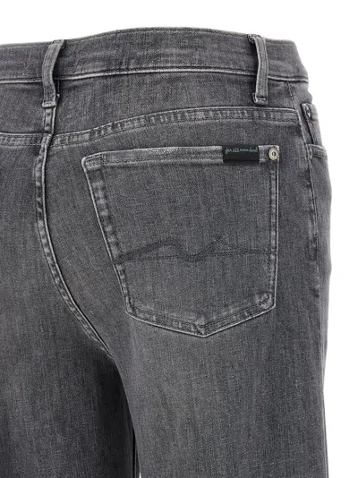 7 For All Mankind Denim Trousers With Belt Loops In Multi