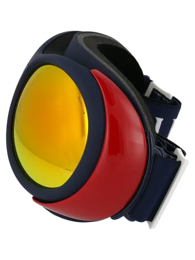 Moncler Blu Opaco Acetate Sunglasses In Multi