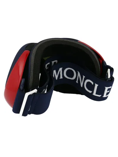 Moncler Blu Opaco Acetate Sunglasses In Multi