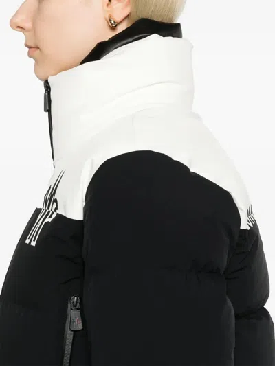 Moncler Black Stretch Nylon Stennes Down Jacket