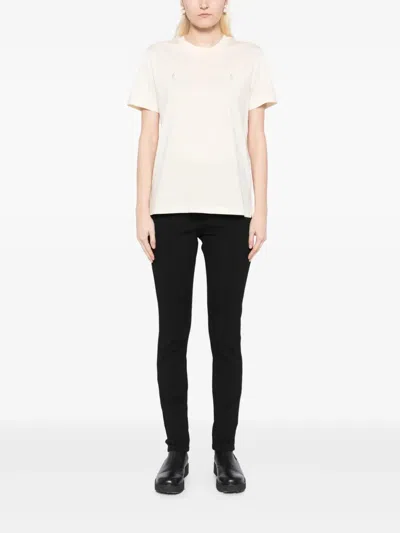 Moncler Grenoble Black Leggings With Zipped Pocket In Stretch Polyamide Woman In Black