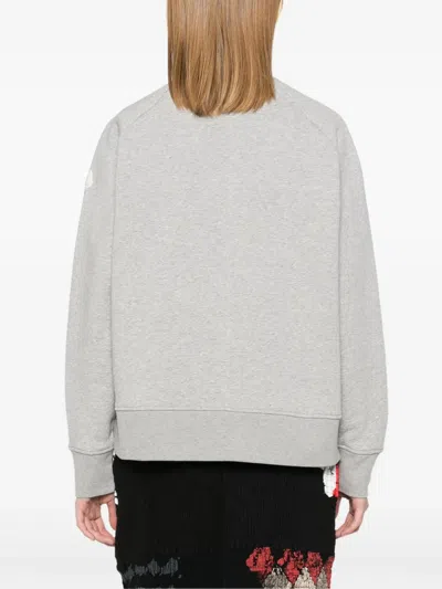 Moncler Sweatshirt With Logo In Gray