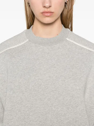 Moncler Sweatshirt With Logo In Gray