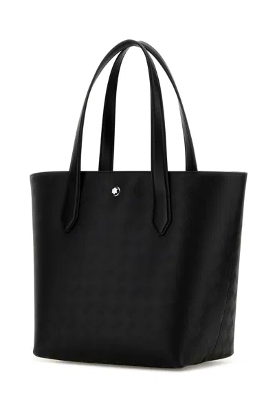 Montblanc Black Leather Extreme 3.0 146 Shopping Bag In Black