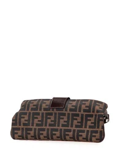 Pre-owned Fendi 20th Century Zucca Canvas Crossbody Bag