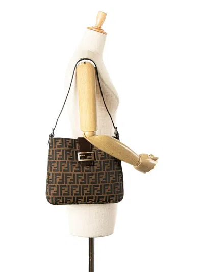 Pre-owned Fendi 20th Century Zucca Canvas Shoulder Bag