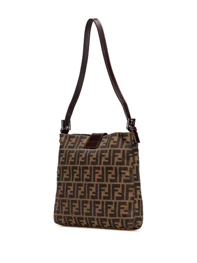 Pre-owned Fendi 20th Century Zucca Canvas Shoulder Bag