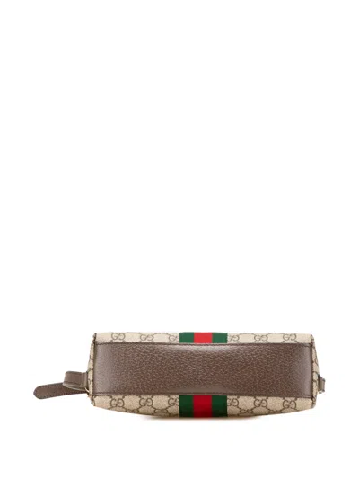Pre-owned Gucci 2016-2025 Small Gg Supreme Ophidia Dome Crossbody Bag