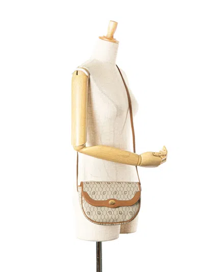 Pre-owned Dior 20th Century Honeycomb Coated Canvas Crossbody Bag