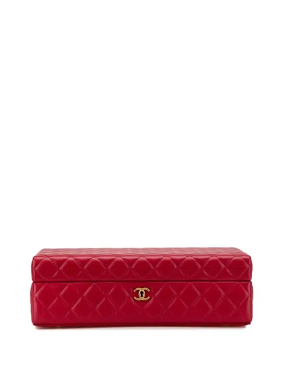 Pre-owned Chanel 2020 Limited Edition Success Story Quilted Lambskin Trunk Set Of 4 Mini Bags Crossbody Bag