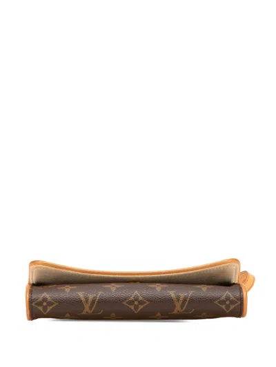 Pre-owned Louis Vuitton 2001 Monogram Pochette Twin Pm Crossbody Bag