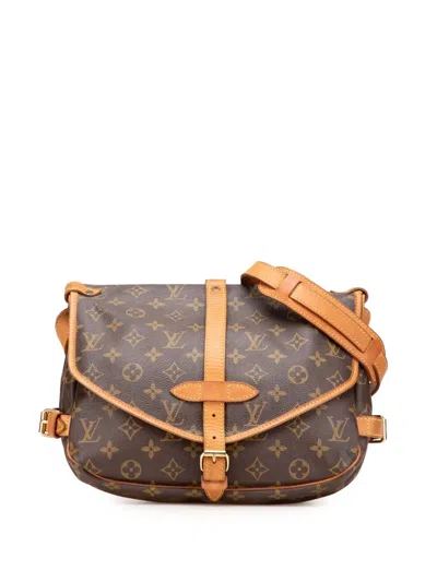 Pre-owned Louis Vuitton 1994 Monogram Saumur 30 Crossbody Bag