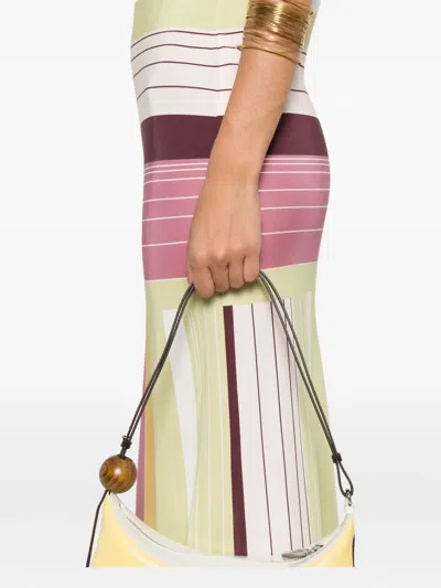 Sir Womens Elisa Stripe Fontana Striped Silk Midi Dress Xs In Multi