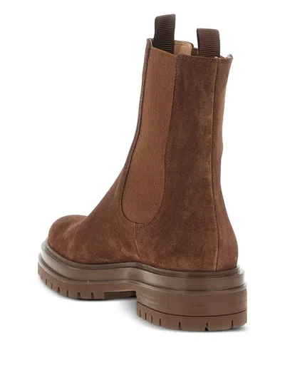 Gianvito Rossi Chester Chelsea Boots In Brown