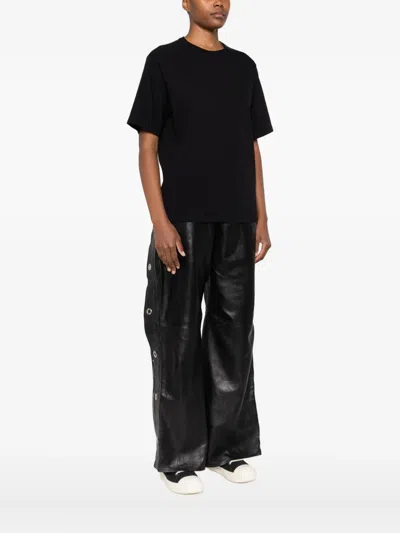 Rick Owens Cotton T-shirt In Black