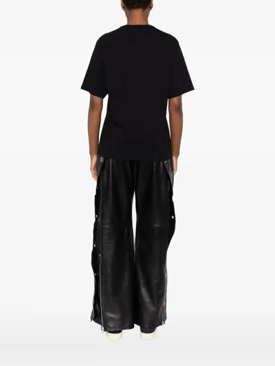 Rick Owens Cotton T-shirt In Black