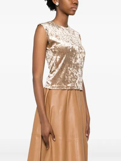 Forte Forte Velvet Top In Brown