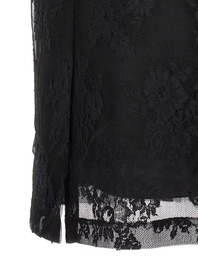 Dolce & Gabbana Lace Sheath Skirt Skirts In Black