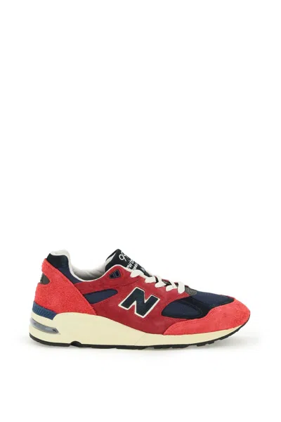 New Balance 990v2 Made In Usa Teddy Santis Sneakers In Red