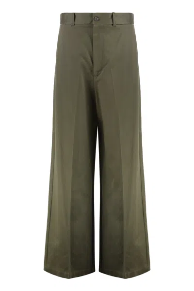 Nili Lotan Virgin Wool Trousers In Green