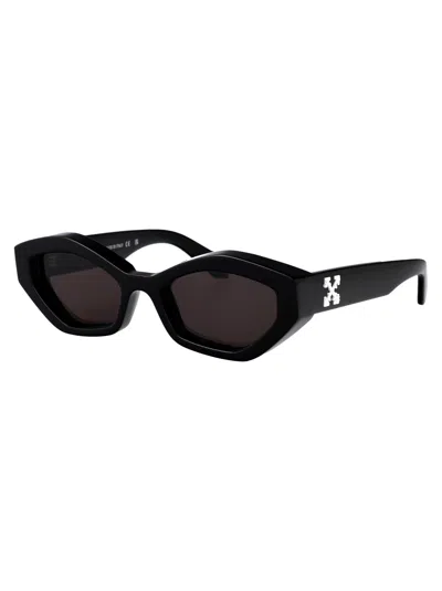Off-white Black Dark Grey Acetate Sunglasses