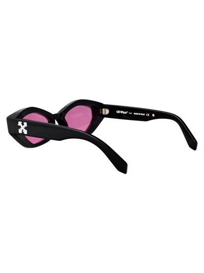 Off-white Black Pink Acetate Sunglasses