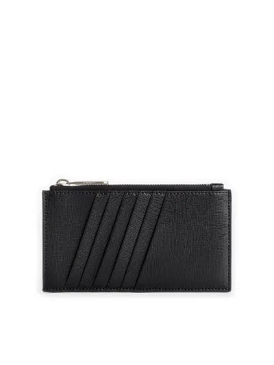 Off-white Diagonal Binder Clip Logo Card Holder
